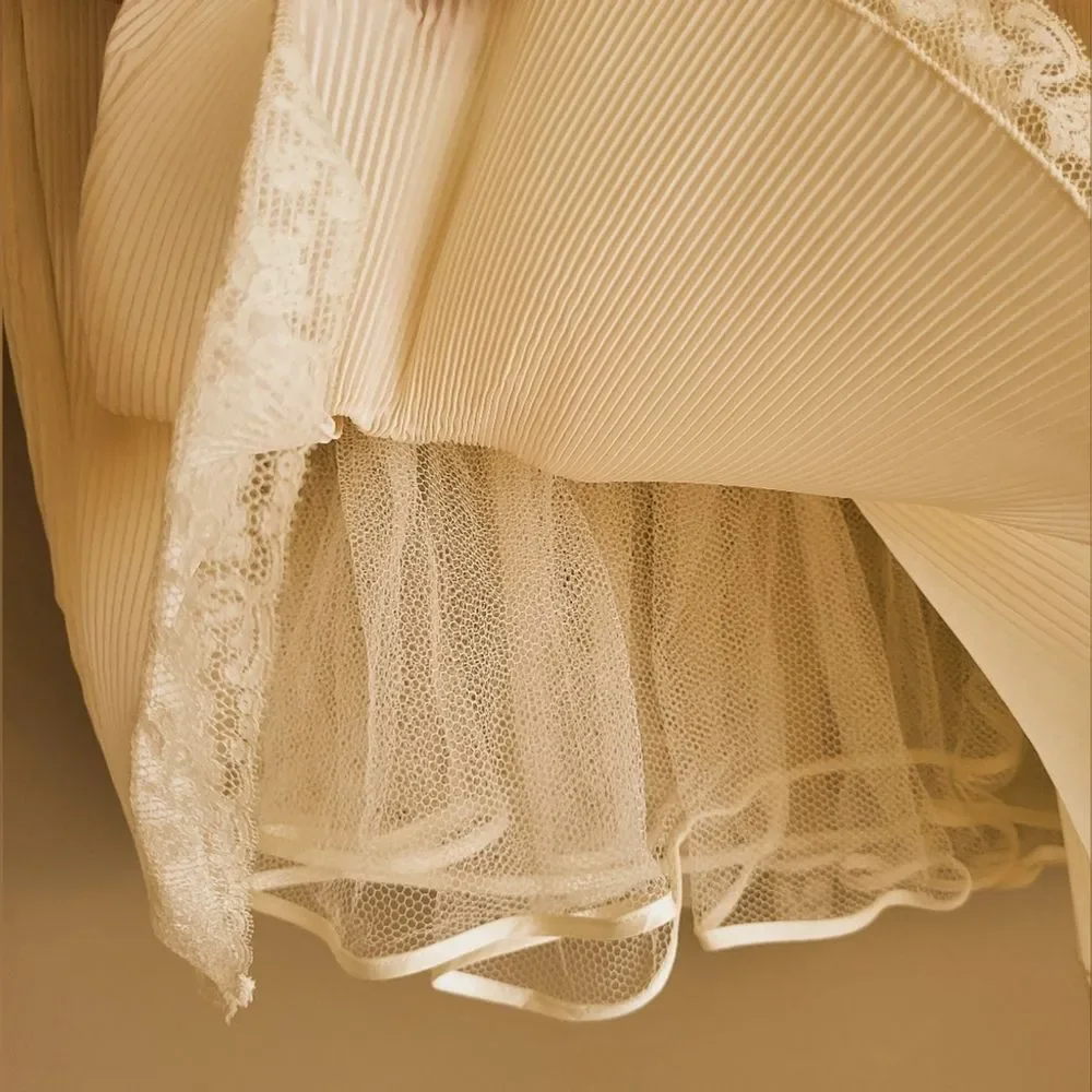 Vintage Barbizon Micro Pleated Petticoat / Tulle Skirt